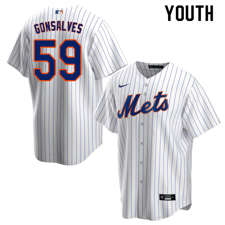 Nike Youth #59 Stephen Gonsalves New York Mets Baseball Jerseys Sale-White